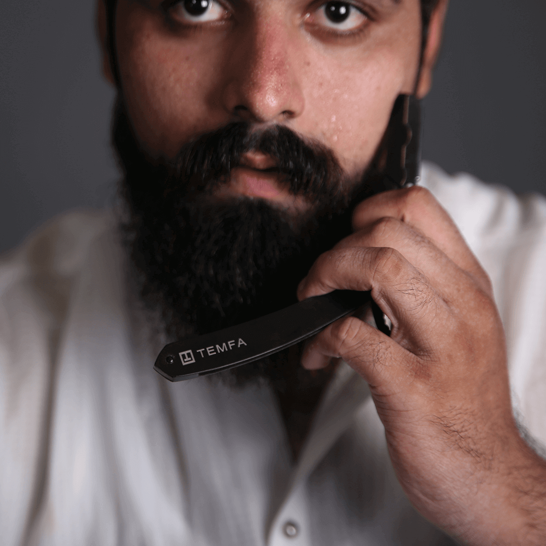 Matte Black Straight Razor