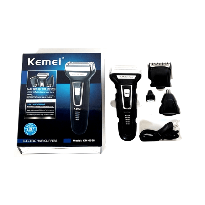 Original Kemei™ 3 in 1 KM6558 - TEMFA | Premium Personal Grooming Brand