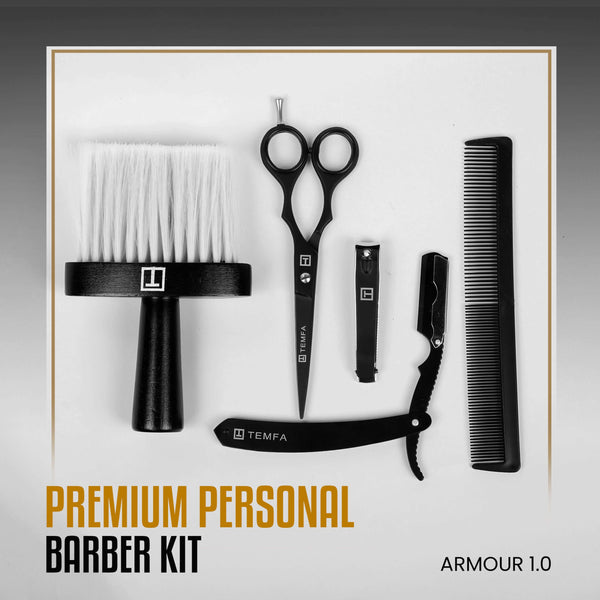 Premium Personal Barber Kit (Armour 1.0) - TEMFA | Premium Personal Grooming Brand